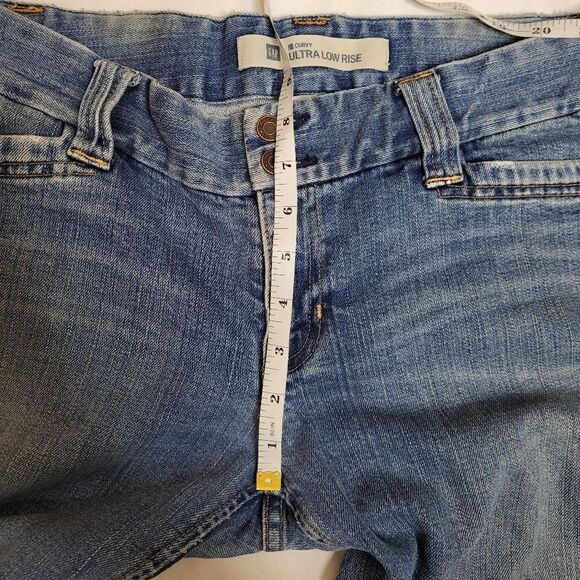 Y2K Gap curvy ultra low rise flare bootcut light wash jeans 10 - Picture 10 of 11